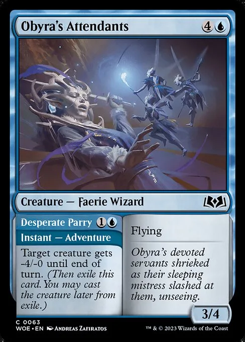 Obyra's Attendants // Desperate Parry · Wilds of Eldraine 63/381