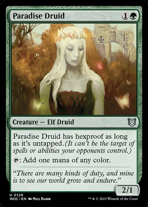 Paradise Druid · Wilds of Eldraine Commander 129/173