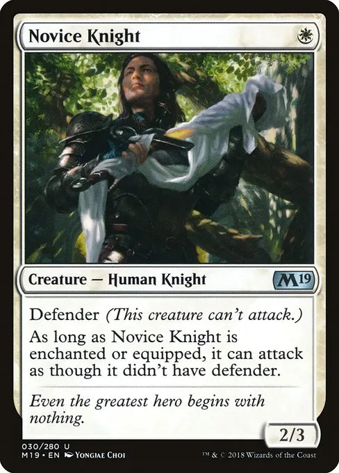 Novice Knight · Core Set 2019 30/314