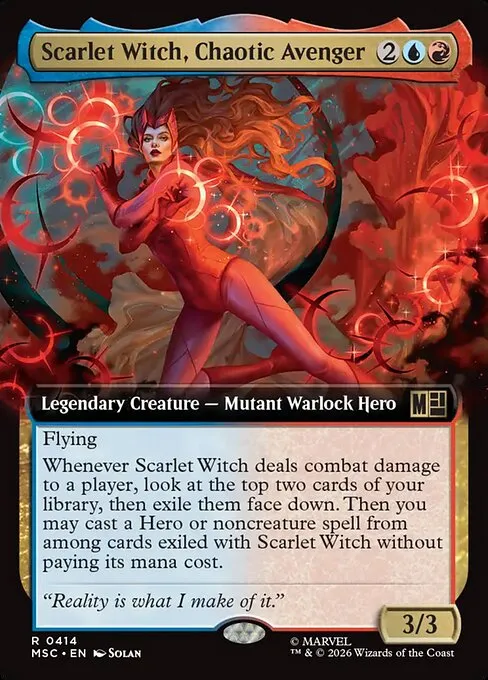 Scarlet Witch, Chaotic Avenger · Marvel Super Heroes Commander 414/9