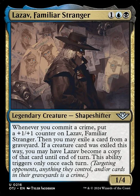 Lazav, Familiar Stranger · Outlaws of Thunder Junction 216/374