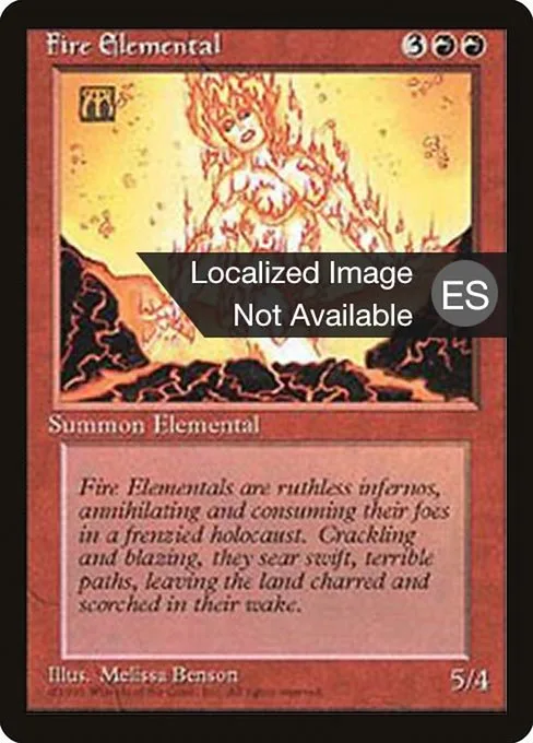Fire Elemental · Fourth Edition Foreign Black Border 191/378