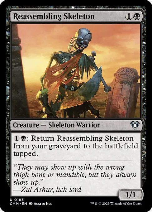 Reassembling Skeleton · Commander Masters 183/1067