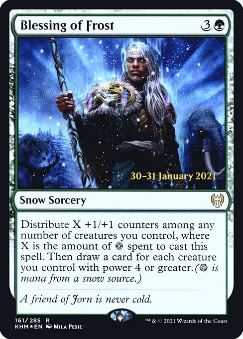 Blessing of Frost · Kaldheim Promos 161s/158