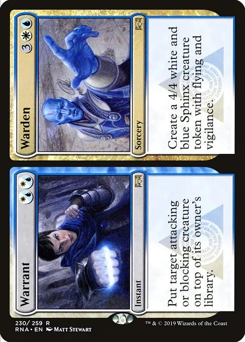 Warrant // Warden · Ravnica Allegiance 230/273