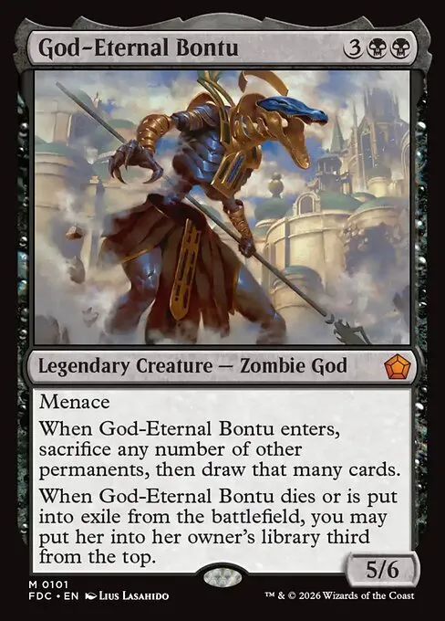 God-Eternal Bontu · Foundations Commander 101/3