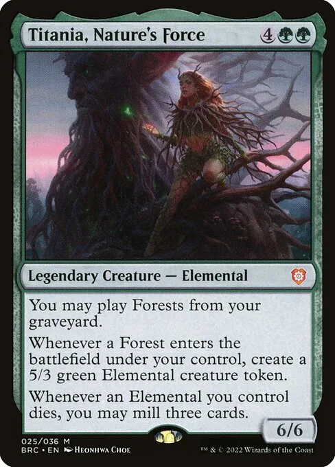 Titania, Nature's Force · The Brothers' War Commander 25/209