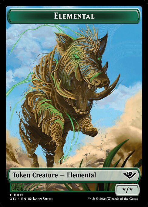 Elemental · Outlaws of Thunder Junction Tokens 12/19