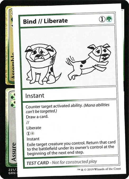 Bind // Liberate · Mystery Booster Playtest Cards 2021 88/121