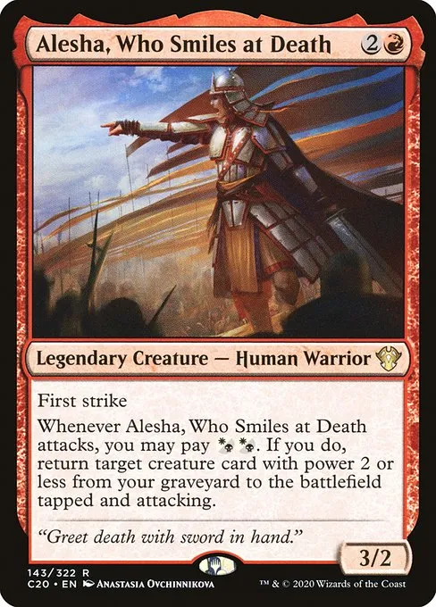 Alesha, Who Smiles at Death · Commander 2020 143/322