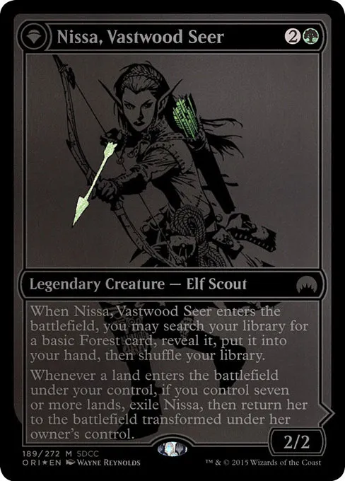 Nissa, Vastwood Seer // Nissa, Sage Animist · San Diego Comic-Con 2015 189/5