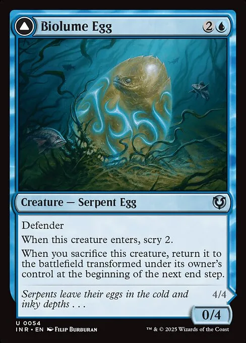 Biolume Egg // Biolume Serpent · Innistrad Remastered 54/495