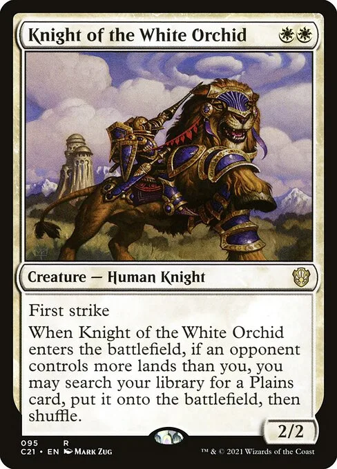 Knight of the White Orchid · Commander 2021 95/409
