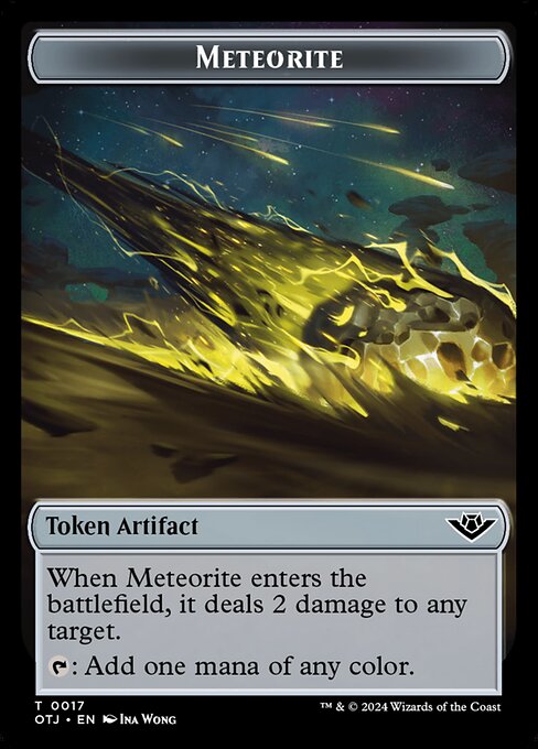 Meteorite · Outlaws of Thunder Junction Tokens 17/19