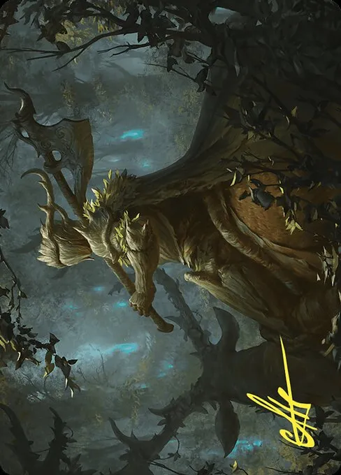 Verdant Outrider // Verdant Outrider · Wilds of Eldraine Art Series 28/81