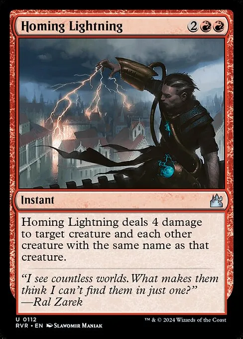 Homing Lightning · Ravnica Remastered 112/531