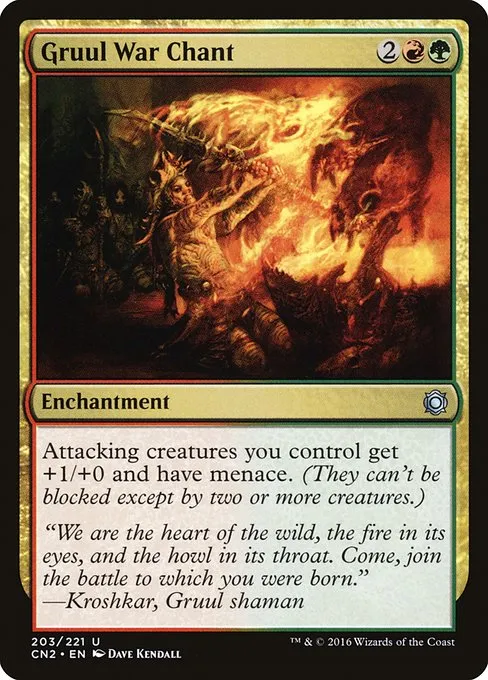 Gruul War Chant · Conspiracy: Take the Crown 203/222