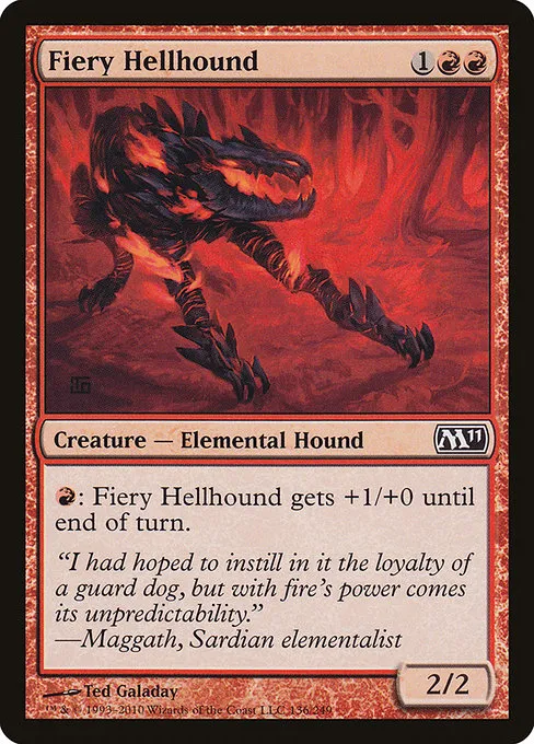 Fiery Hellhound · Magic 2011 136/249