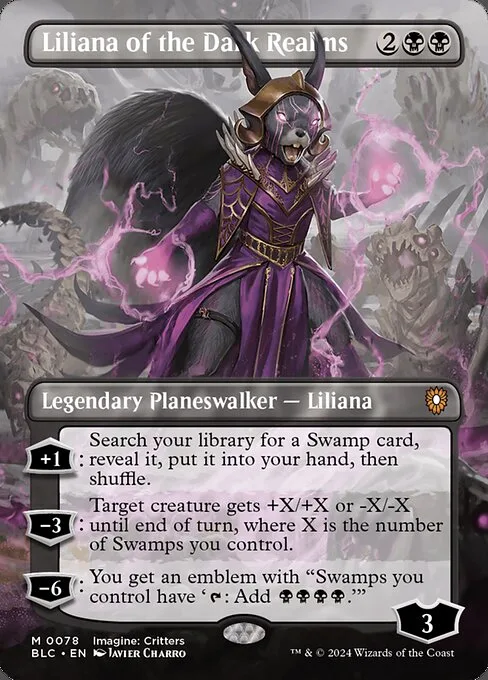 Liliana of the Dark Realms · Bloomburrow Commander 78/356