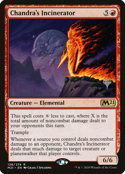 Chandra's Incinerator · Core Set 2021 Promos 136p/137