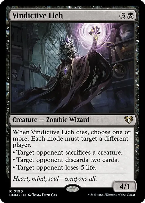 Vindictive Lich · Commander Masters 196/1067