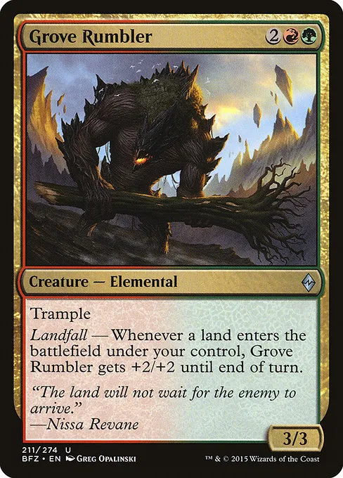 Grove Rumbler · Battle for Zendikar 211/299