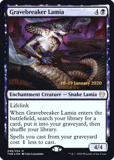 Gravebreaker Lamia · Theros Beyond Death Promos 98s/137