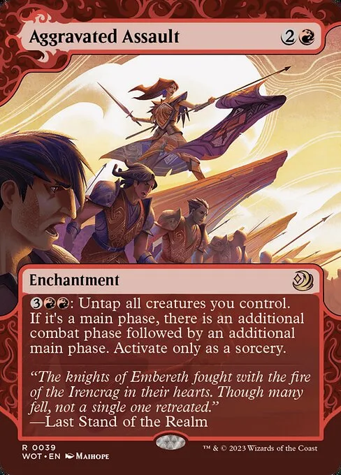 Aggravated Assault · Wilds of Eldraine: Enchanting Tales 39/103