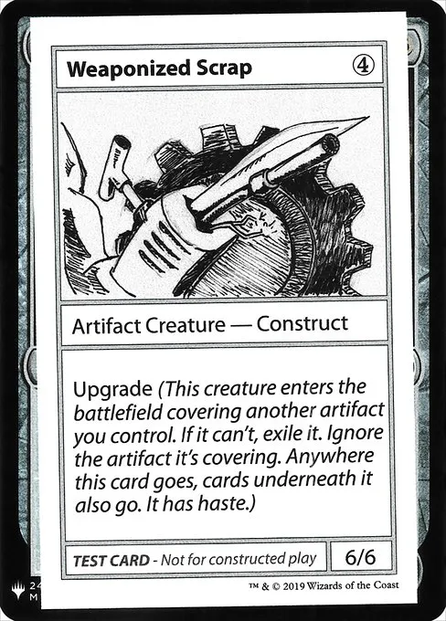 Weaponized Scrap · Mystery Booster Playtest Cards 2019 111/121
