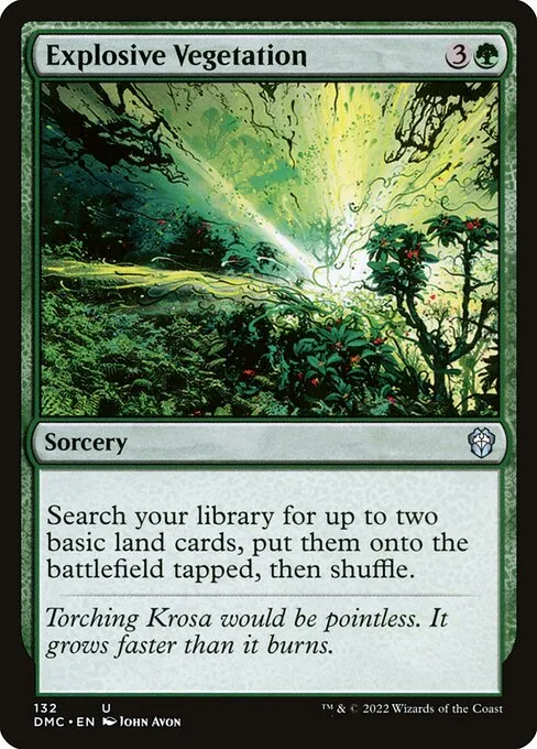 Explosive Vegetation · Dominaria United Commander 132/240