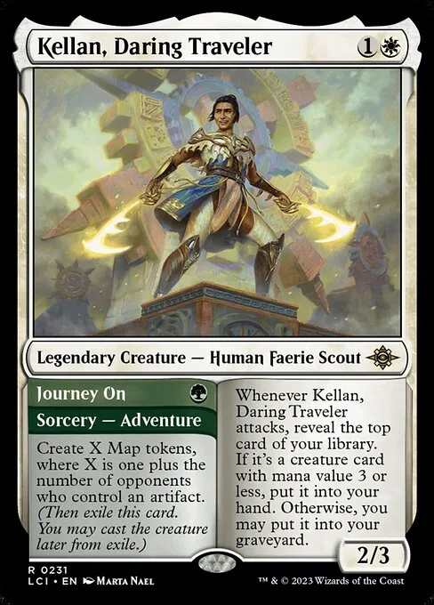 Kellan, Daring Traveler // Journey On · The Lost Caverns of Ixalan 231/416