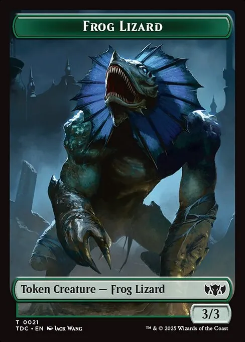 Frog Lizard · Tarkir: Dragonstorm Commander Tokens 21/34