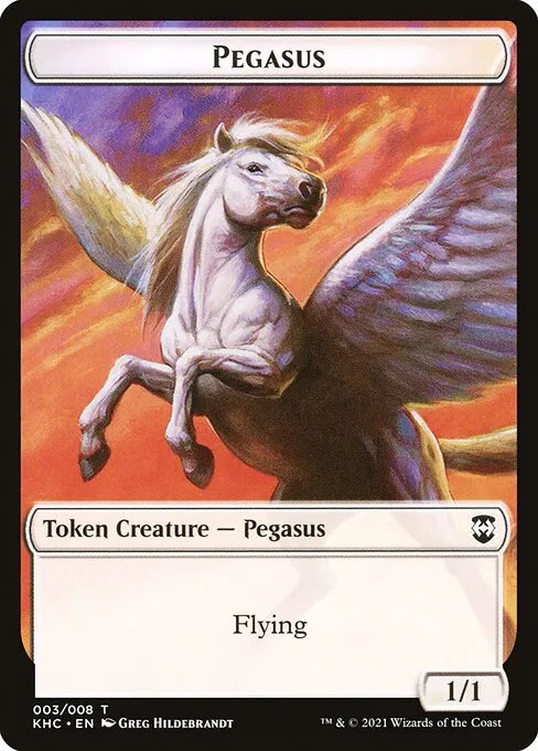 Pegasus · Kaldheim Commander Tokens 3/8