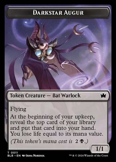 Darkstar Augur · Bloomburrow Tokens 11/30