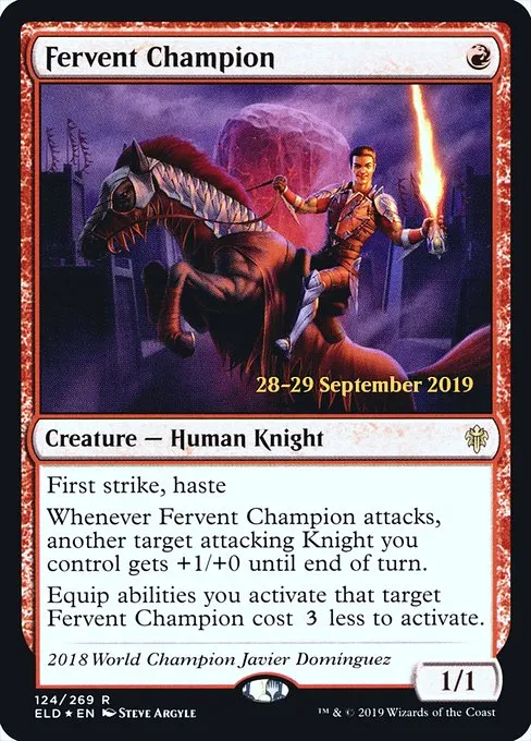 Fervent Champion · Throne of Eldraine Promos 124s/138