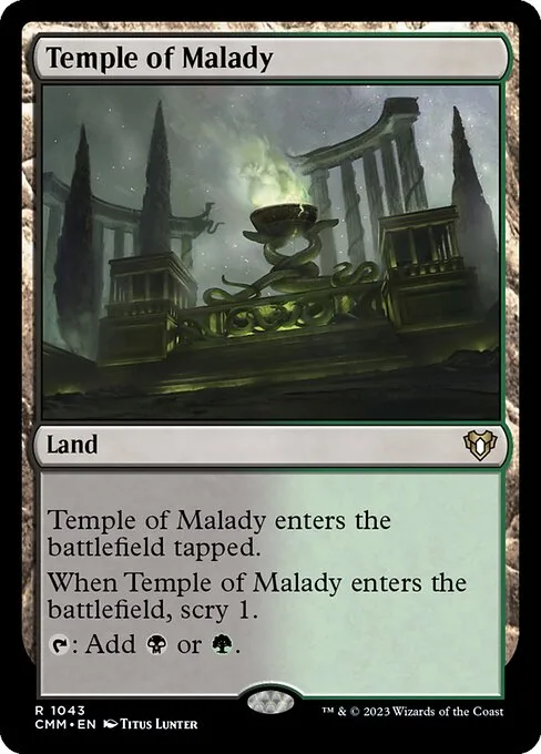 Temple of Malady · Commander Masters 1043/1067