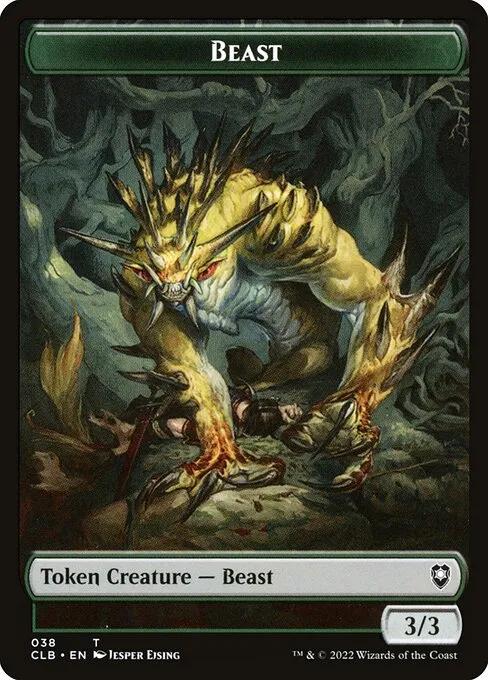 Beast · Battle for Baldur's Gate Tokens 38/51