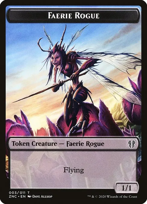 Faerie Rogue · Zendikar Rising Commander Tokens 3/11