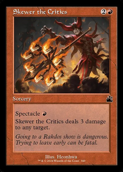 Skewer the Critics · Ravnica Remastered 340/531