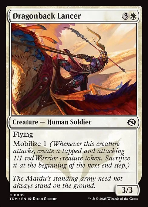 Dragonback Lancer · Tarkir: Dragonstorm 9/427