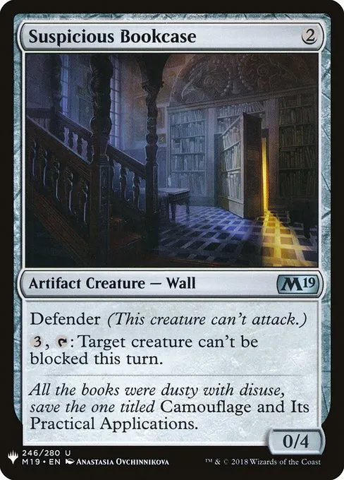Suspicious Bookcase · The List M19-246/5050