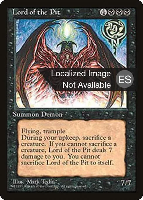 Lord of the Pit · Fourth Edition Foreign Black Border 144/378