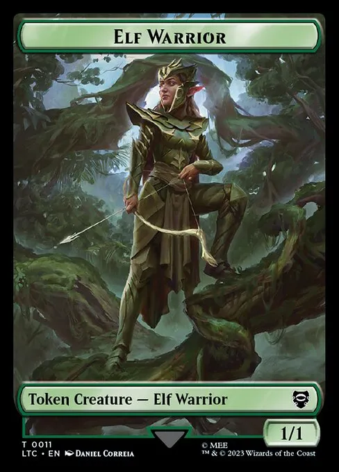 Elf Warrior · Tales of Middle-earth Commander Tokens 11/15