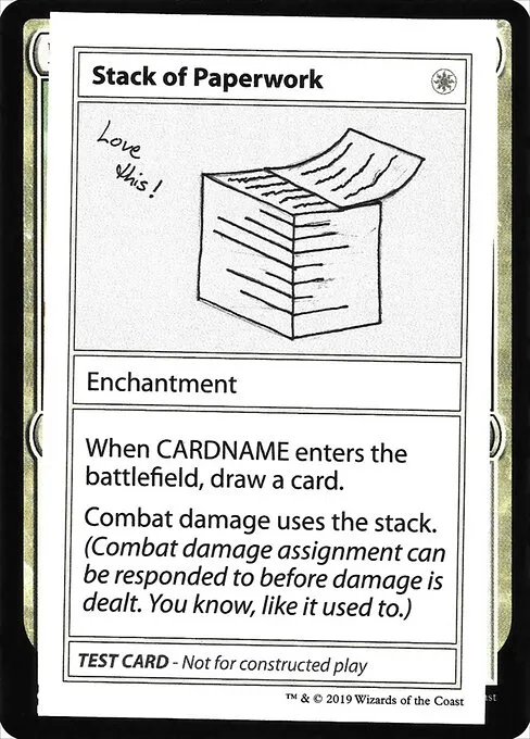 Stack of Paperwork · Mystery Booster Playtest Cards 2021 13/121