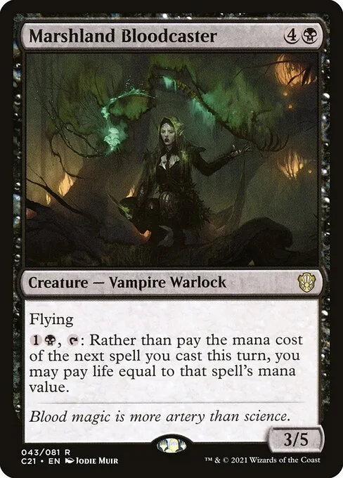 Marshland Bloodcaster · Commander 2021 43/409