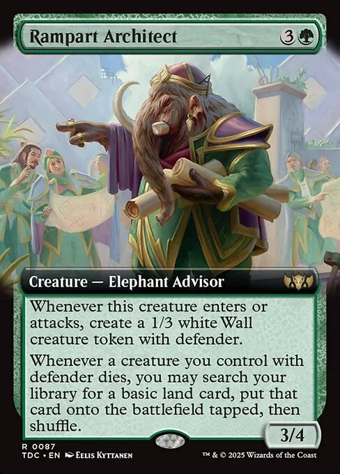 Rampart Architect · Tarkir: Dragonstorm Commander 87/413