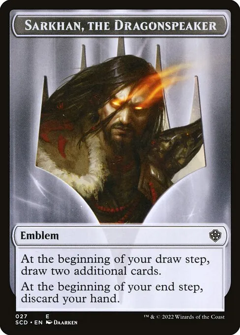 Sarkhan, the Dragonspeaker Emblem · Starter Commander Deck Tokens 27/27
