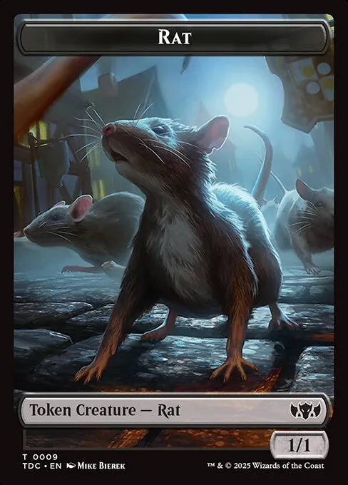 Rat · Tarkir: Dragonstorm Commander Tokens 9/34