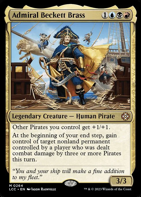 Admiral Beckett Brass · The Lost Caverns of Ixalan Commander 264/370