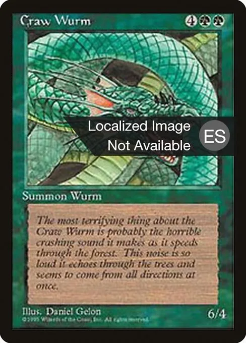 Craw Wurm · Fourth Edition Foreign Black Border 238/378